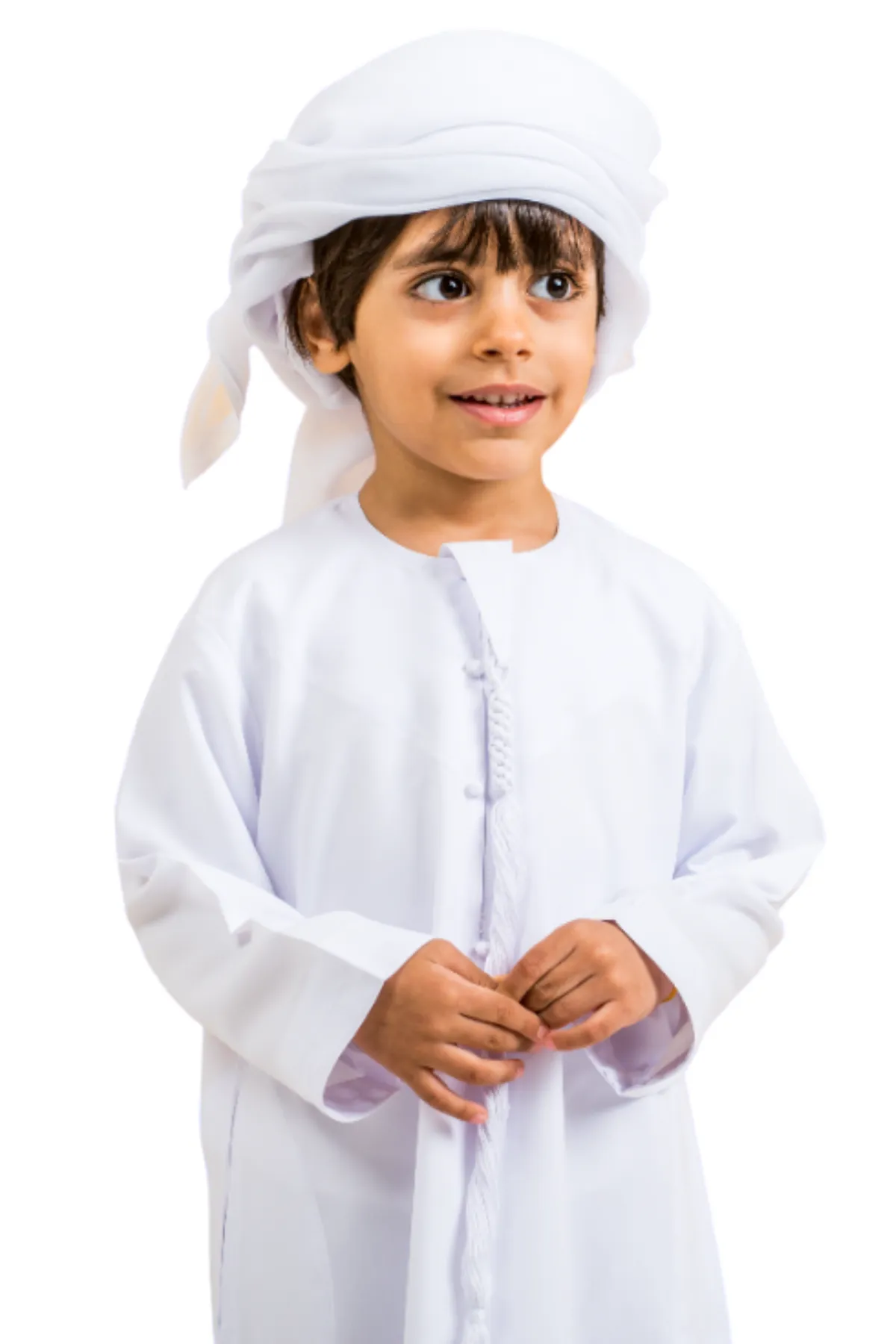 Qamis Enfant Émirati Satiné Made in Emirates 🇦🇪